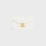 WALLET ON CHAIN MARGO IN SHINY CALFSKIN WHITE